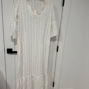 Start Summer Cover Up Dress in White